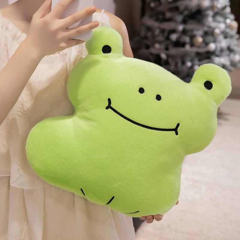Cute Animal Throw Pillow Soft Plush Toys Cartoon Elephant Frog Dog Sofa Cushion Plush Stuffed Animals Perfect Gift For Children