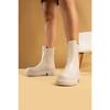 Women's Black Thick Non-slip Sole Elastic Daily Comfortable Boots