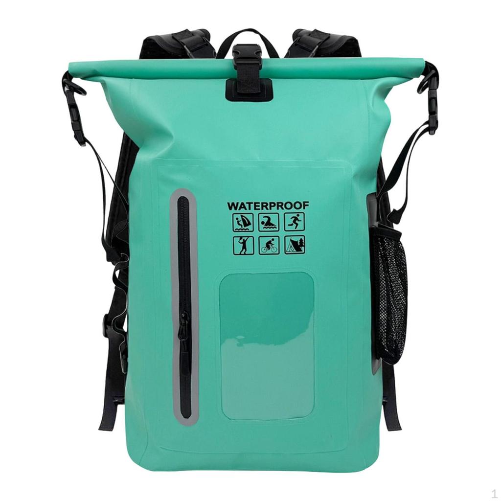 Waterproof Dry Bag 25L Adjustable Shoulder Strap Backpack Kayak for Kayaking Fishing