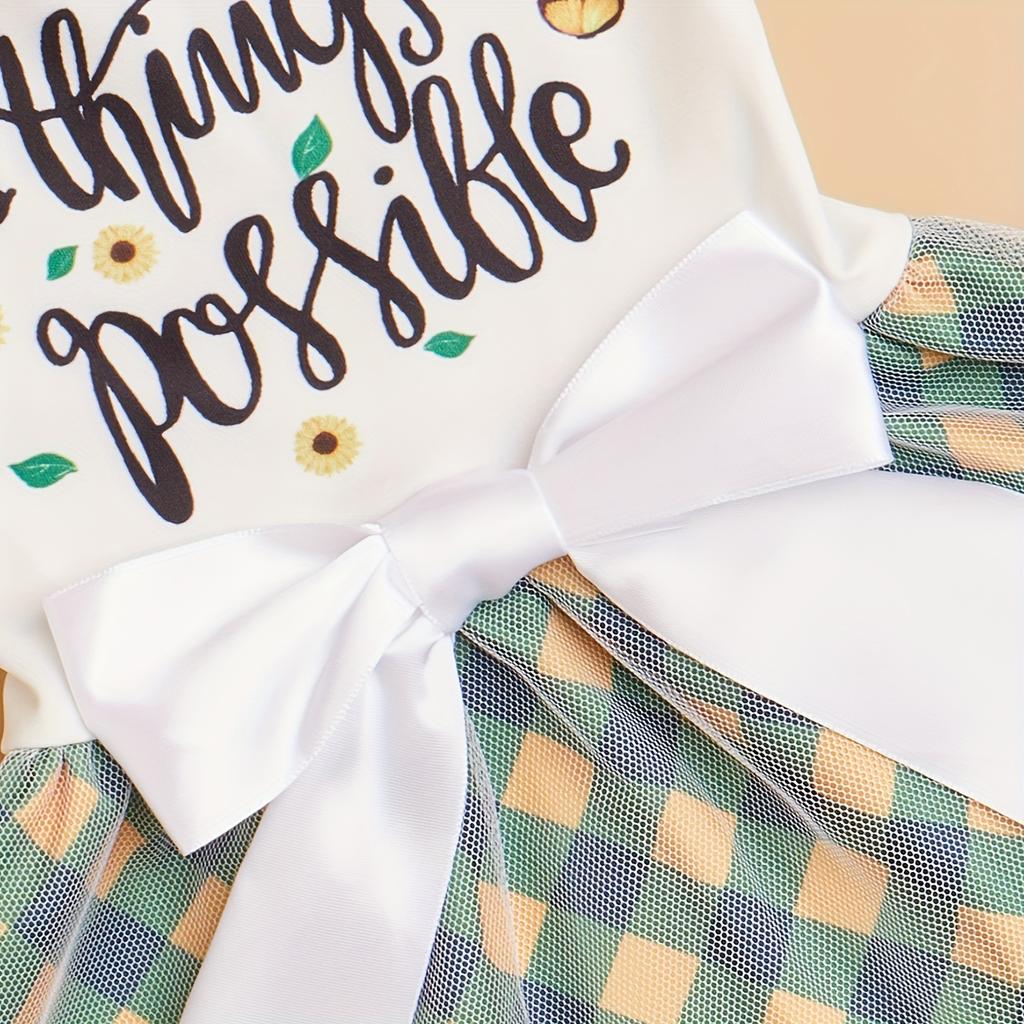 Dog Dress Girl Dog Sleeveless  Clothes Plaid Pet Apparel Doggie Pink Bowknot Cat Clothing Puppy Dresses  Attire Spring Summer