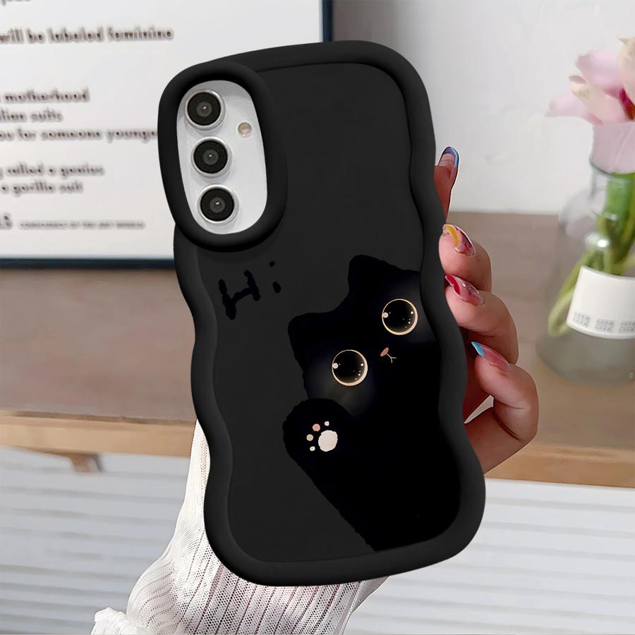 Süße Versteck-Katzen-Print Hülle für Samsung Galaxy A21s A12 A52 A11 A14 A13 A16 A15 Weiche Handyhülle A03 A04 A06 A22 A33 A05 A23 A53