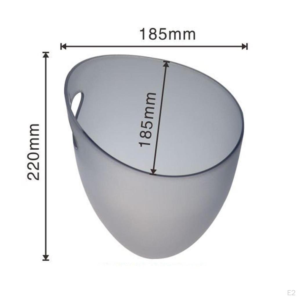 Cooler Bottles Durable with Handles Ice Bucket for Cocktail Home BBQ KTV , Champagne Or