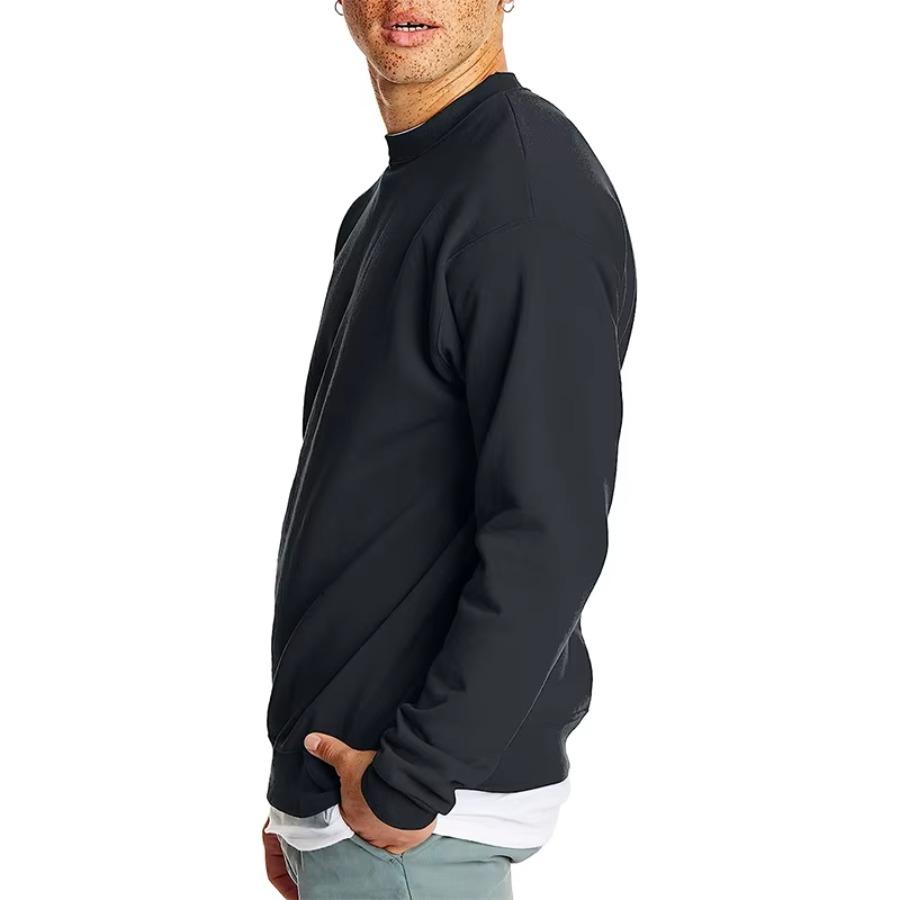 Men Casual Hoodie Solid Color Sweatshirt Fashion Winter Autumn Casual Sweatshirts Pullover Fleece Streetwear