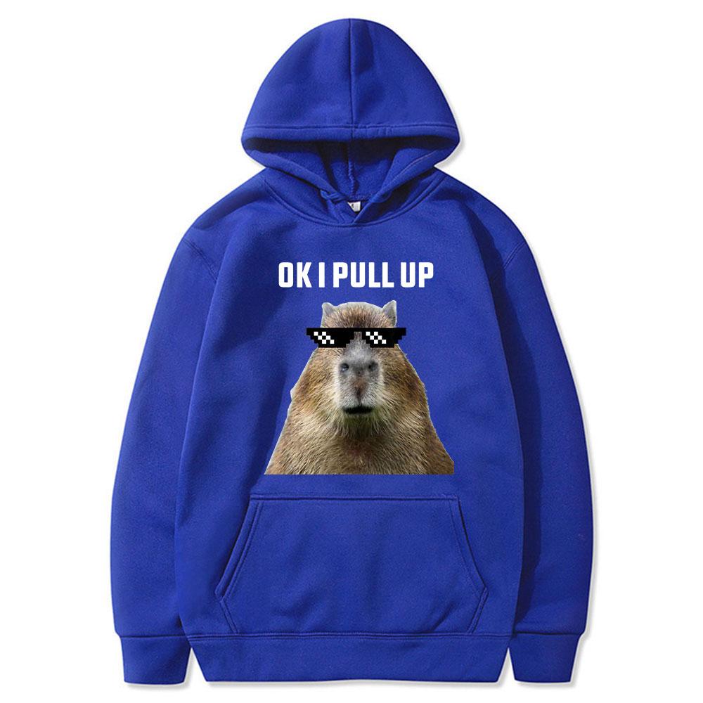 Забавная толстовка с принтом капибары «ОК — фото 7