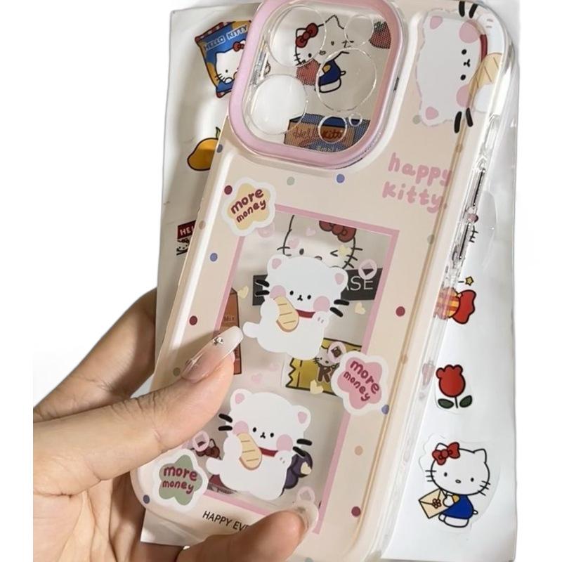 Drop-Proof Soft Shell Phone Case: Cute Maneki Neko for Apple 15/14/13 Pro Max and 12/XS Max