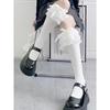 Lolita Oversized Lace Bow Mid Tube Socks Summer Sweet Lo Calf Socks Cotton Socks Lolita