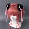Fringed Bowknot Hair Clip Anime Maid Hair Buns Holder Cosplay Party Headwear