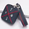 Silicone Smart Key Fob Cover for Zeekr Zeekr 001 Zeekr 009 Zeekr X Zeekr 007 with Keychain Honeycomb Texture Metal Keychain Smart Remote Key Protector