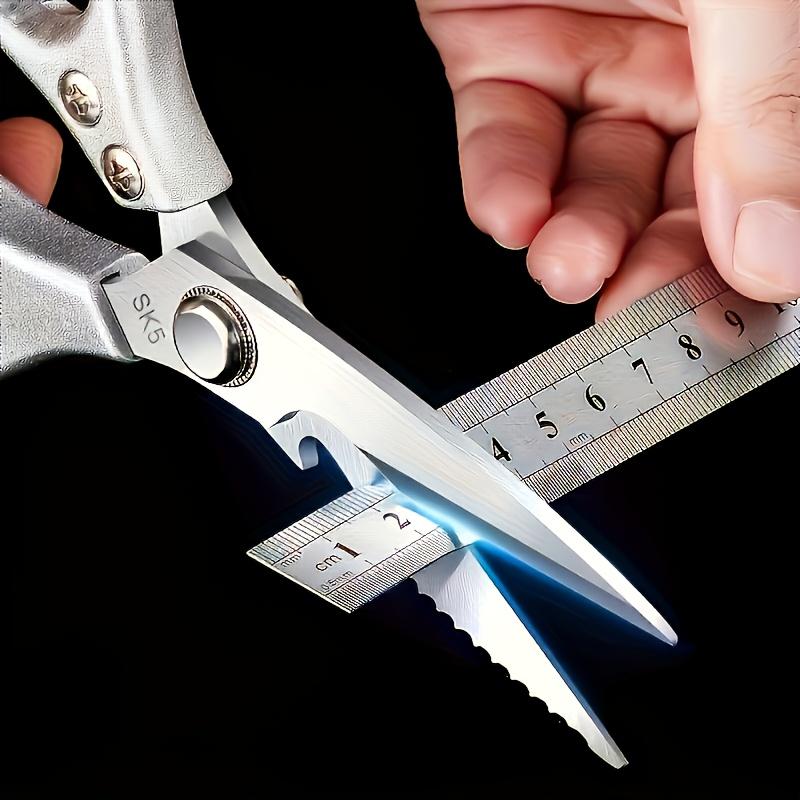 SK5 Stainless Steel Kitchen Scissors, Japanese-Style Food and Meat Shears for Chicken Bones, Household, Catering, Outdoor and Garden Use
