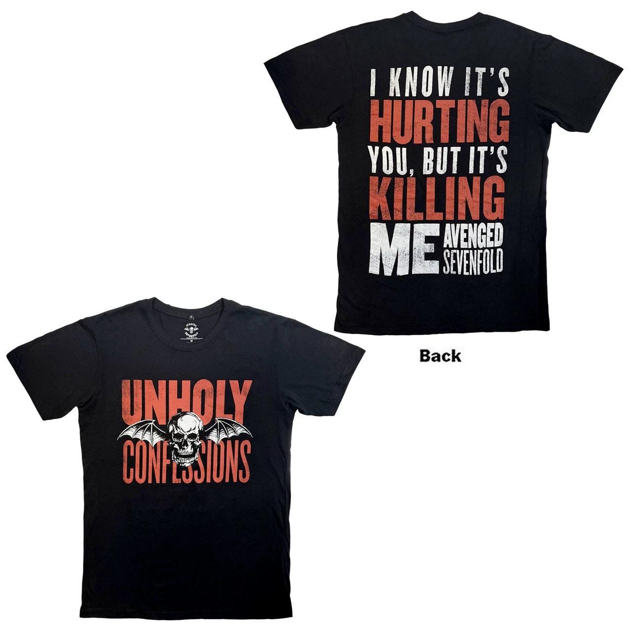 Avenged Sevenfold - Unholy Confessions - Black Carbon t-shirt XS