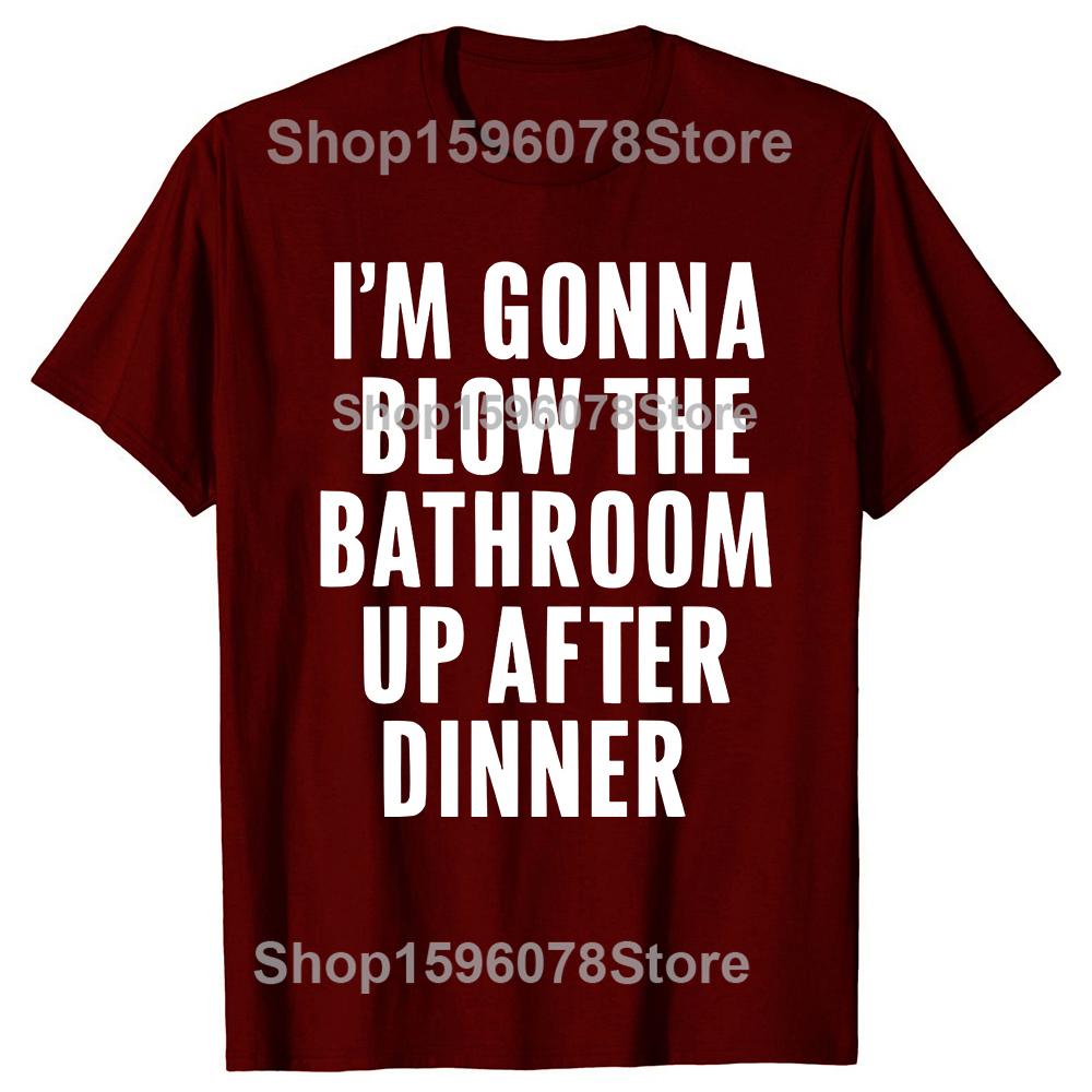 Blow the Bathroom Adult Humor Inappropriate Offensive T-Shirt Men Fashion T Shirts Cotton Short Sleeve Oversized T-shirt Tops