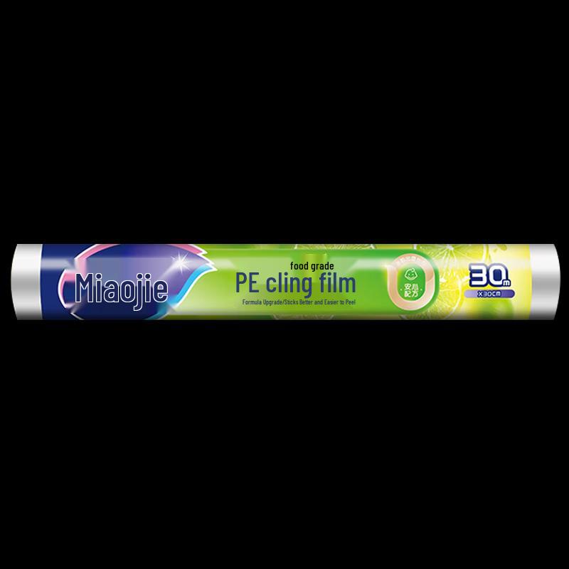 MiaoJie PE Food Wrap - 30m x 3 Rolls Economy Pack