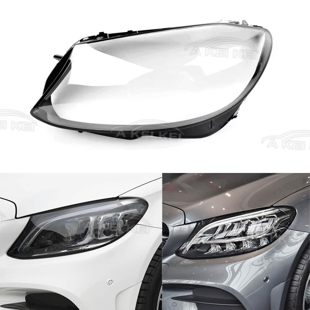 Fit For Mercedes-Benz W205 C Class 2019 2020 2021 Car Headlight Base Headlamp House Box Headlamp Holder Headlight Lens Headlight lens L