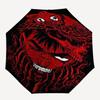 1pc Red Dragon Head Outdoor Umbrella - Automatic Opening/Closing, 3-Fold Design, 8-Bone Frame, Perfect Gift for Fans and Travelers.L004