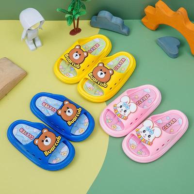 Universal Four Seasons Cartoon PVC Flip Flops for Kids - Casual, Comfortable, Indoor/Outdoor Sandals