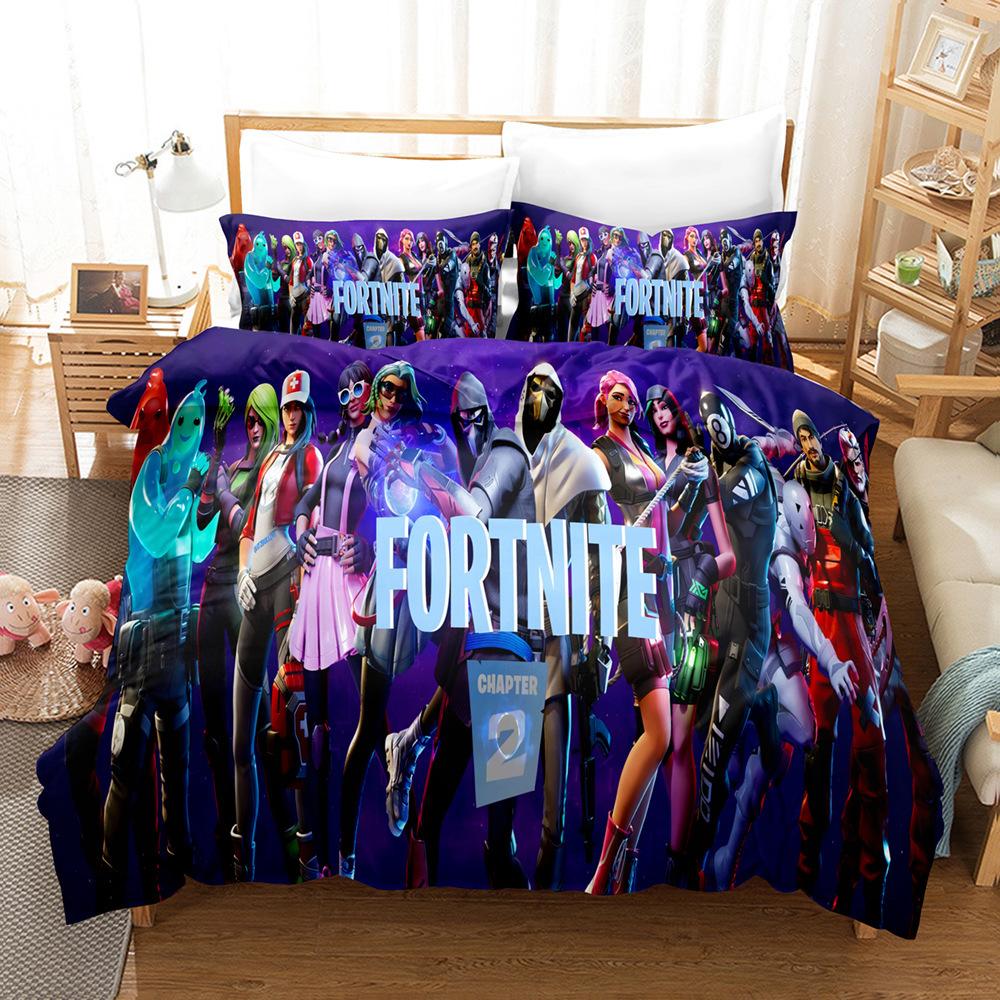 

Digital Printing Fortnite Bedding Three-Piece Set Plus Printing Four-Piece Set 135 * 200 two-piece set