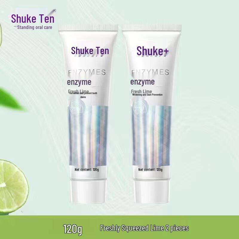 

Shuke Whitening Enzyme Toothpaste Fresh Lime (2x120g)