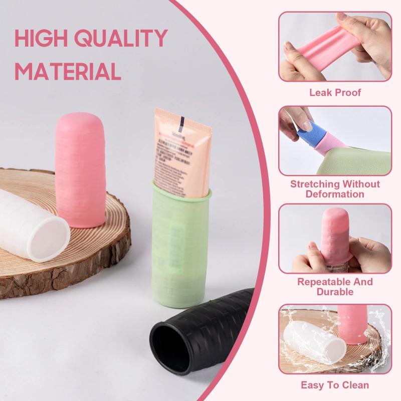 Silicone Leak-proof Bottle Cover Travel Packaging Cosmetic Skin Care Bottle Cover Dust-proof Leak-proof Protective Cover