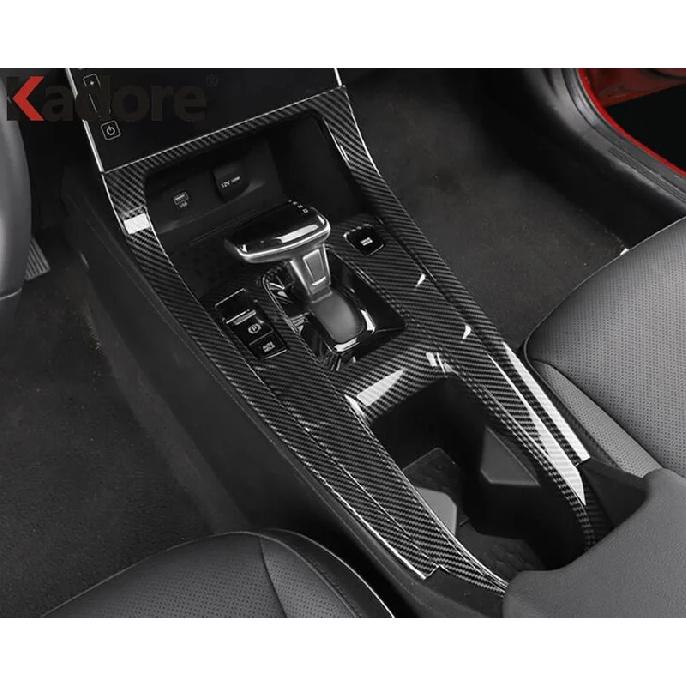 For Hyundai Cantus Creta Ix25   Carbon Car Console Gear Shift Box Panel Cover Trim Water Cup Frame Interior Accessories