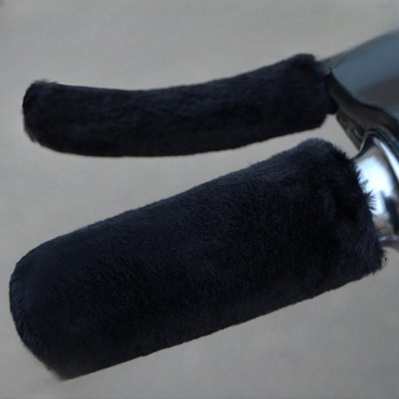 Motorrad-Plüsch-Lenkerabdeckung, Winter-Handschutz, kalt, warm, Elektroauto, dreirädriges Universal-Lenkerabdeckung, zwei Sätze