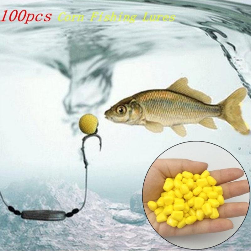 Kernels Fishing Soft 100 Pcs/bag Bionic Corn Bait Lures Floating Baits