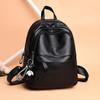 Versatile Women's PU Leather Backpack Handbag – Large Capacity, Casual Schoolbag