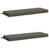 2 Piece Bench Cushions SOEST 100percent  Polyester Gray 100 X 40 X 8 Cm
