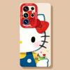 Big Face Cat Mobile Phone Case Is Suitable for Samsung GalaxyS26 Silicone S25ultra with Lanyard S24 + Cartoon S23 Set