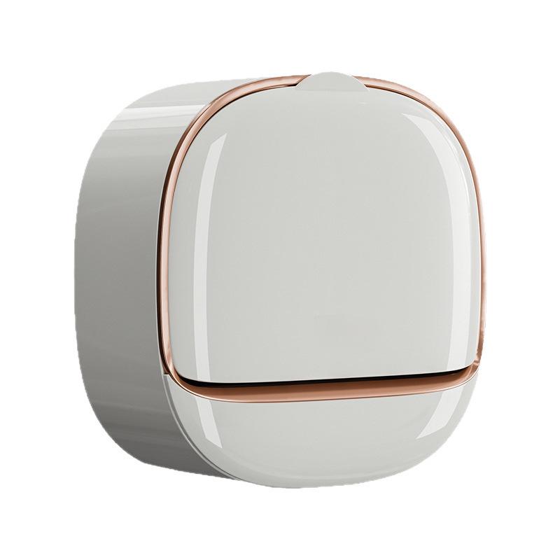 Luxury Wall-Mounted No-Punch Soap Dish Holder with Drainage