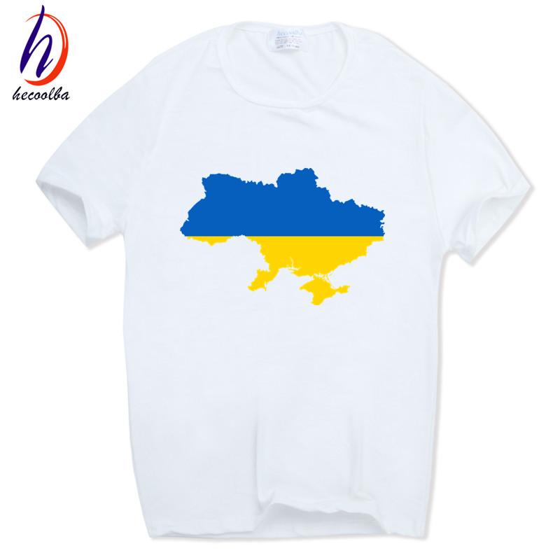 Muži Tisk Ukrajinská vlajka Módní tričko O Neck Krátký rukáv Ukrajina Patriotismus Státní znak T