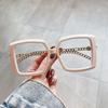 European American Style Women Glasses Square Shape Blue Light Blocking Men'S Eyeglasses Frame New Fashion Glasses Women