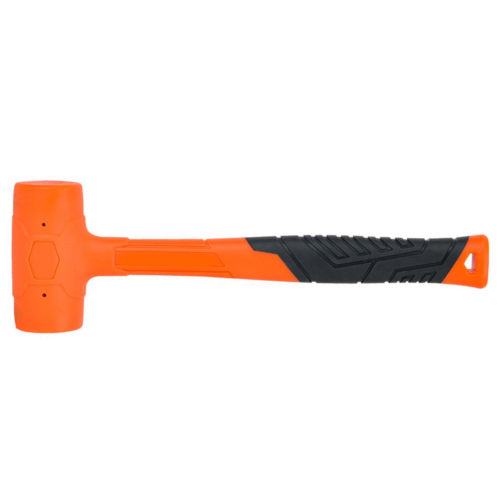 

Двуглавый резиновый молоток со съемной круглой головкой, нескользящая ручка, ручной молоток для установки инструмента «сделай сам», для деревообработки L