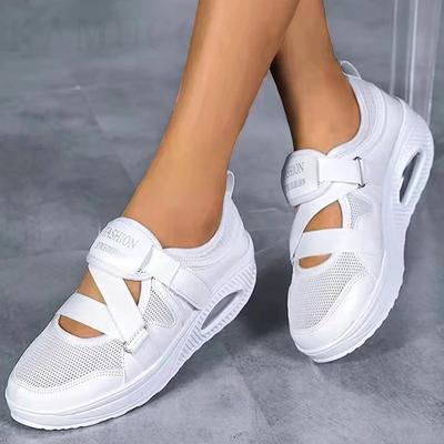 Sneakersy Kobiety Obuwie Codzienne Kobieta Platforma Lato Ażurowe Oddychające Buty Buty na Koturnie Damskie Buty Fitness Baleriny Tenisówki