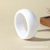 Round Resin Bangle Bracelet with Halo Dye Texture Unique Patterned Resin Material Handmade Design for Daily Wear Fashion Accessory
