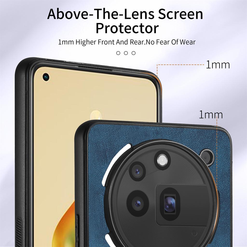 For Nothing Phone (3a) Pro Phone Case Leather Back Cover with Card Slots Kickstand