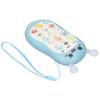 Music Phone Toy Volume Adjustable Soft Wear Resistant Educational Music Teething Toy Gift Blue