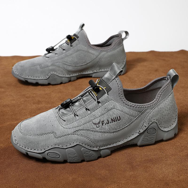 Мужские повседневные замшевые туфли ручной работы из кожи Tenis Masculino — фото 3