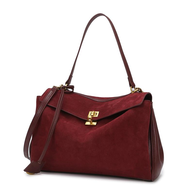 New Rodeo Frosted Leather Tote Bag Women's Fashi Large Capacity Commuter Single Shoulder Bag Luxury Feel