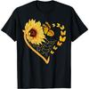 Sunflower Butterfly Heart Floral Girls T-Shirt