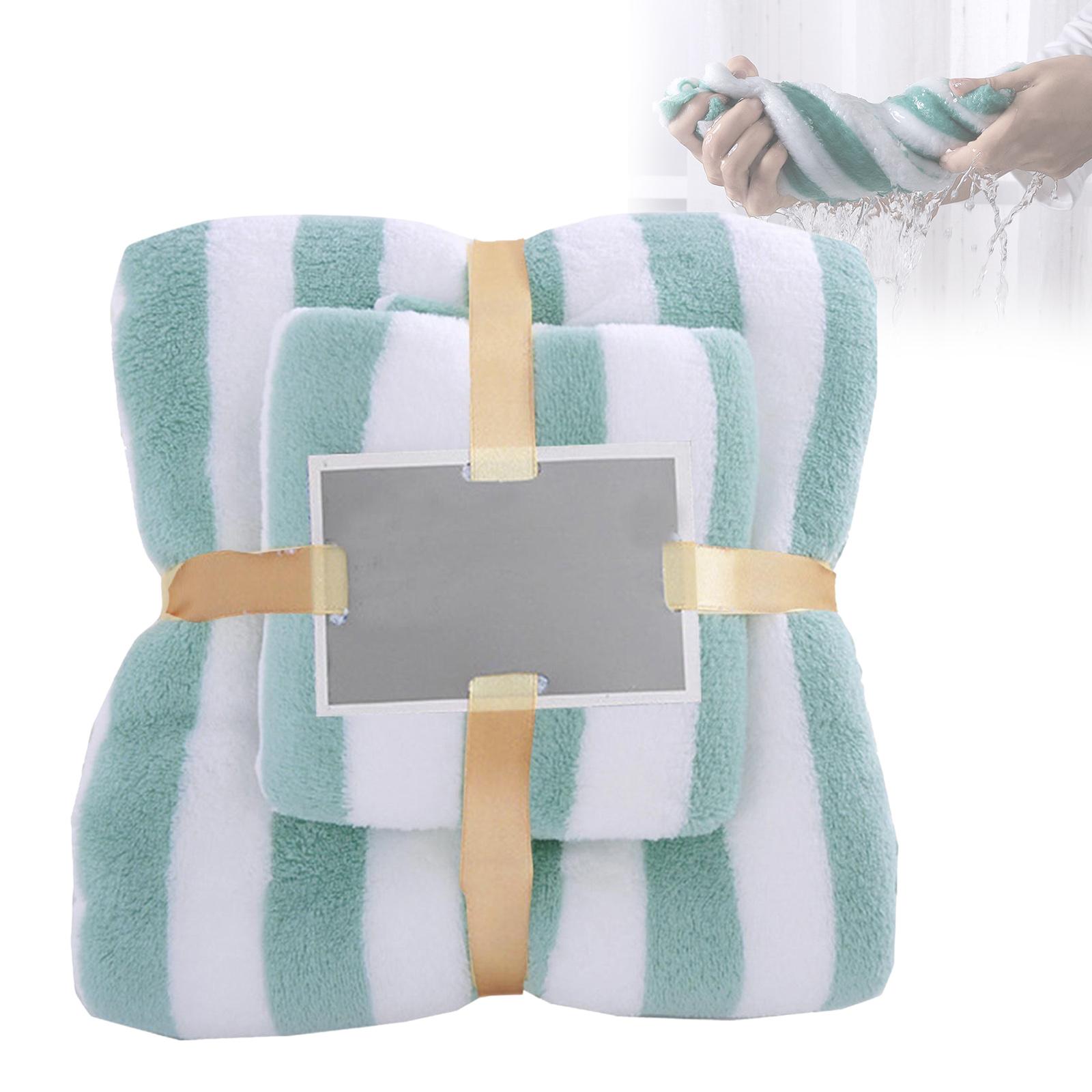 Soft Bath Towel Sets Microfiber Absorbent Quick Drying Face & Hand Towels For Home Bathroom 1 Bath Towels 1 Hand Towels Set
