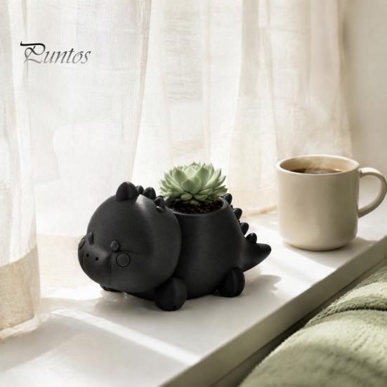 Kreativer Pflanzenhalter 3D-gedruckter Dinosaurier-förmiger Sukkulententopf, Niedlicher Pflanztopf für kleine Home-Office-Dekoration, Kaktus Mini-Pflanzen, Dekorativer Schreibtisch
