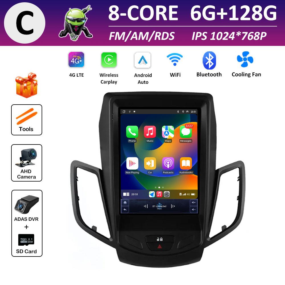Intelligent System DSP Stereo for Ford Fiesta MK7 2009 2010 2011 2012 2013 - 2016 Wireless Carplay Navigation WIFI Accessories