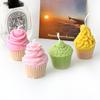 3D Cup Cake Ice Cream Cream Muffin Silicone Candle Mold DIY Muffin Birthday Gift Bedroom Diffused Stone Wedding Home Decoration