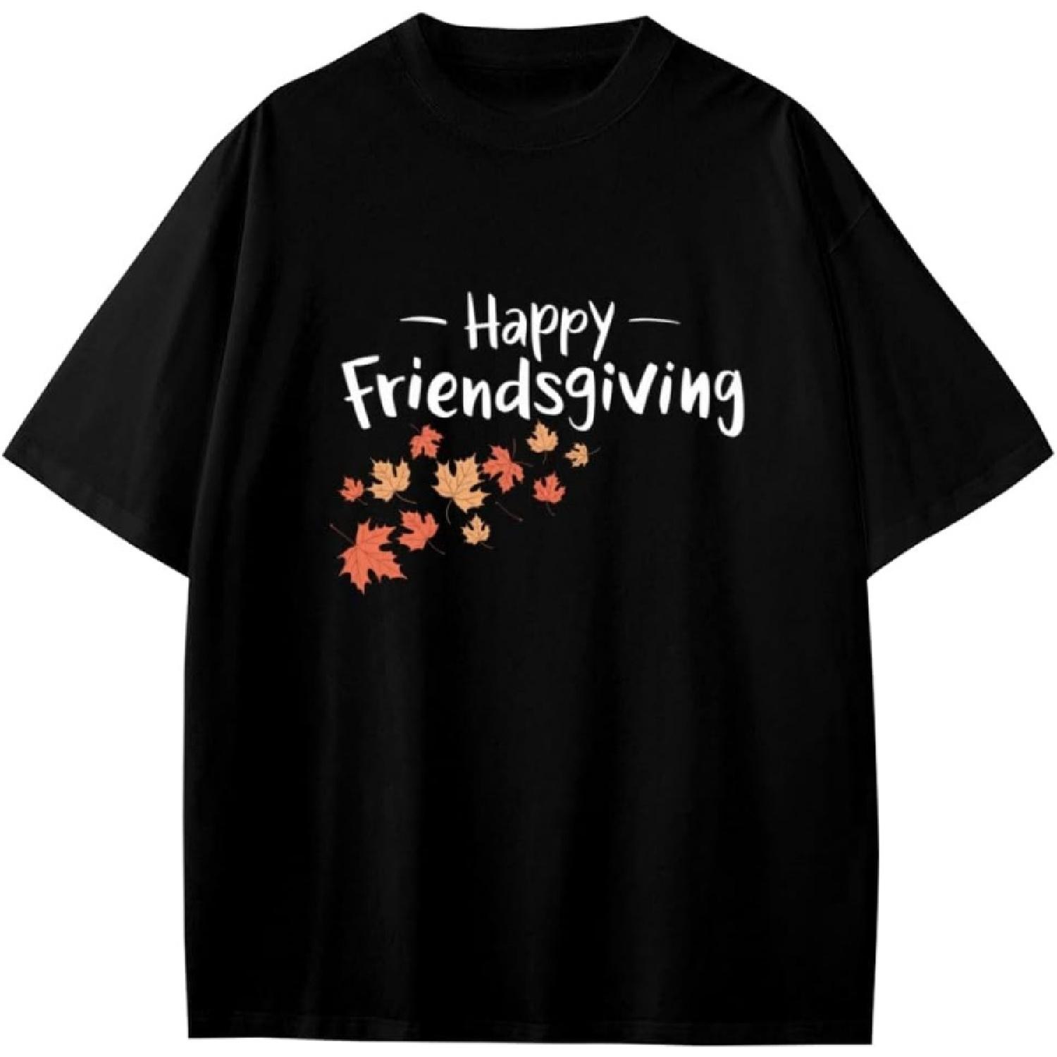 

Happy Friendsgiving Funny Thanksgiving Anime Gift Girls Boys Teens T-Shirt XXXXXL різнокольоровий