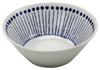 Mino Ware Small Bowls and Set of Approximately Diameter X 5cm Microwave and Dishwasher Made In Plates, 3, "Aojukusa" Pattern, 13.5cm High, Ceramic,