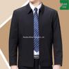 2024 Spring/Autumn High-Quality Lapel Jacket for Middle-Aged and Elderly Men - Fashionable Business Casual Outerwear