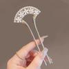 1pc Exquisite Elegant Vintage Pearl U-Pin Hair Accessory with Column Headpiece Retro Hairpins Hair Jewelry