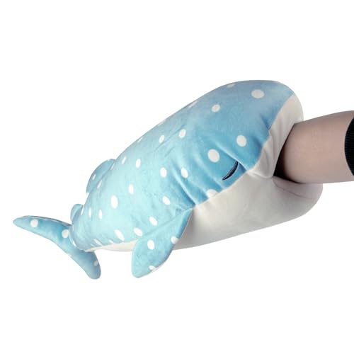 LIV HEART Premium Sleepy Animals Kamu Kamu's Jinbei the Whale Shark Body Pillow, Medium Size (Approx. 52cm in Length), Fluffy and Soft, 68841-62