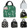 Ball Golf Insulated Lunch Bags for School Work Picnic Sports Golfing Golfer Portable Thermal Cooler Bento Box for Women Children