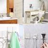 2Pcs Double Hook Wall-Mounted Shaver Hook Waterproof Hanging Razor Stand  Bathroom